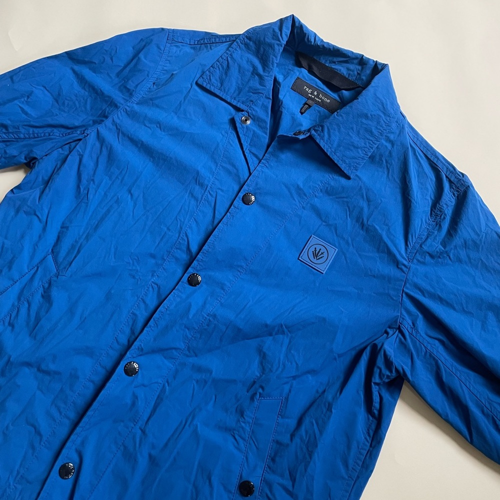 RAG & BONE: S, Bright Blue Wind Breaker Jacket